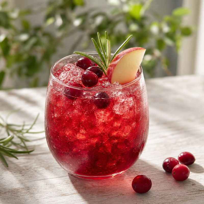 Cranberry and Appletizer mocktail
