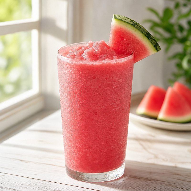 Frozen watermelon crush mocktail
